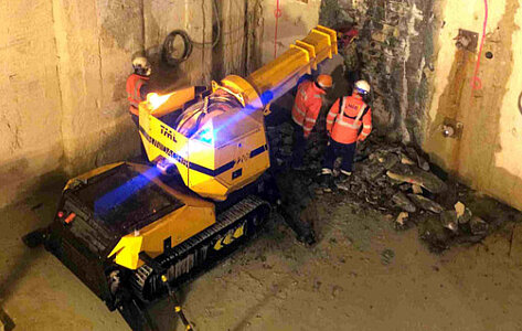 Imagen de aplicación de renovación de túneles